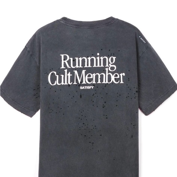 Satisfy Tops - Satisfy Women's Charcoal Graphic Tee